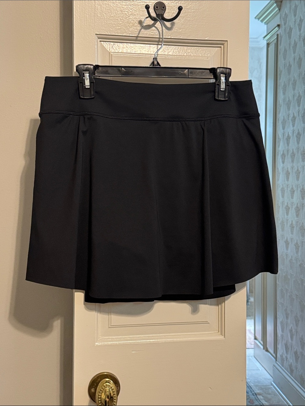 Athleta Black Pleated Athletic Skort